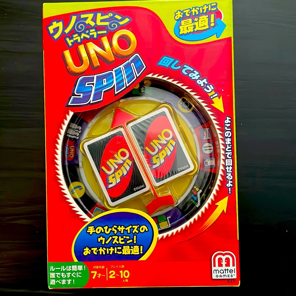 Uno Spin game by Mattel (Japanese edition) brand new in box
